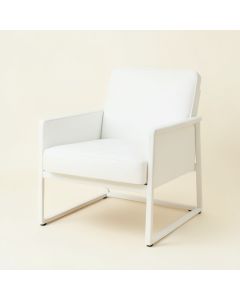 Alhanouf 23 '' W Faux Leather Armchair (synthetic illustration; no displayed measurements)