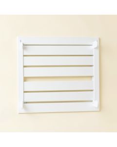 Juniper Crest Empty Wall-Mounted Tool Organizer Panel - White (synthetic illustration; no displayed measurements)