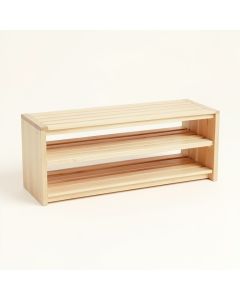 Oak Crest Shoe Storage Bench - Beige (synthetic illustration; no displayed measurements)