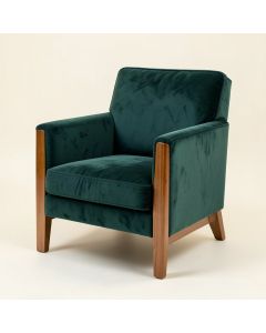 Clayne 26 '' Wide Velvet Armchair (synthetic illustration; no displayed measurements)