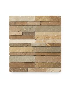 Sunset 6 '' X 24 '' Natural Stacked Stone Mosaic Tile (synthetic illustration; no displayed measurements)