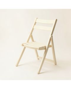 Flint Branch Folding Outdoor Chair - Cream (synthetic illustration; no displayed measurements)