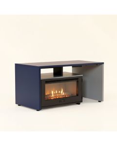 Hetton Tv Stand For Tvs Up To 70 '' With Fireplace Included (synthetic illustration; no displayed measurements)