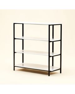 Jaymion 42.91 '' H X 31.5 '' W Steel Etagere Bookcase (synthetic illustration; no displayed measurements)