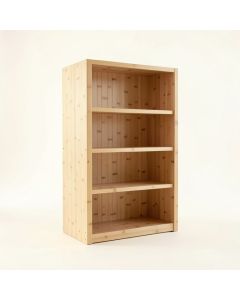 Elm Bridge Freestanding Bookcase - Beige (synthetic illustration; no displayed measurements)