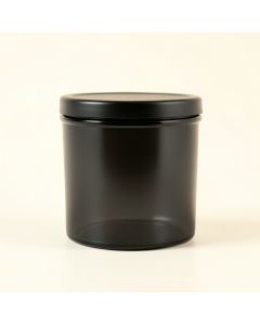 Cedar Branch Storage Canister With Lid - Black (synthetic illustration; no displayed measurements)