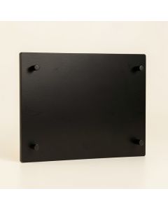 Birch Crest Empty Wall-Mounted Tool Organizer Panel - Black (synthetic illustration; no displayed measurements)