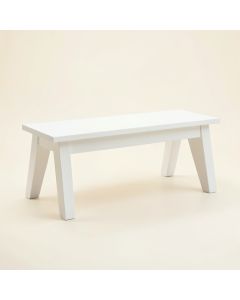 Hazel Crossing Indoor Bench - White (synthetic illustration; no displayed measurements)