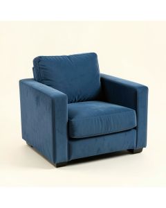 Dune Bridge Upholstered Armchair - Blue (synthetic illustration; no displayed measurements)