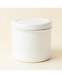 Fern Dale Storage Canister With Lid - White (synthetic illustration; no displayed measurements)