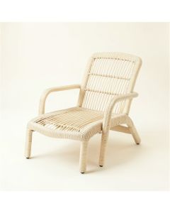 Flint Crest Outdoor Lounge Chair - Ivory (synthetic illustration; no displayed measurements)