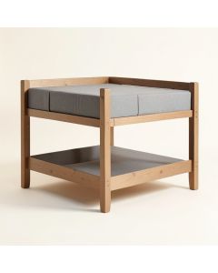 Glyndon Twin Low Loft Bed (synthetic illustration; no displayed measurements)