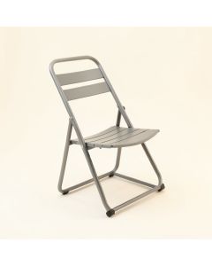 Juniper Bend Folding Outdoor Chair - Gray (synthetic illustration; no displayed measurements)