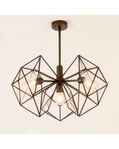 Jarious 6-Light Unique / Statement Geometric Chandelier (synthetic illustration; no displayed measurements)