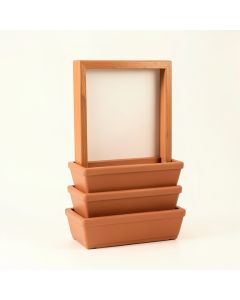 Glen Bluff Empty Vertical Garden Frame - Terracotta (synthetic illustration; no displayed measurements)