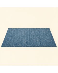 Aspen Bend Rectangular Area Rug - Blue (synthetic illustration; no displayed measurements)