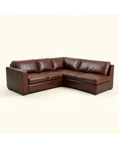 Hugo 114 '' Wide Genuine Leather Sectional (synthetic illustration; no displayed measurements)