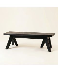Hazel Bluff Indoor Bench - Black (synthetic illustration; no displayed measurements)