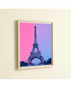 Pop Art Paris Eiffel Tower Graphic Art (synthetic illustration; no displayed measurements)