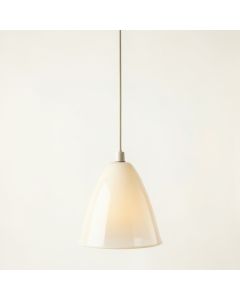 Summit Bend Pendant Light Suspended From One Plain Cable - Ivory (synthetic illustration; no displayed measurements)