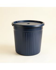 River Bridge Closed Garden Compost Bin - Navy (synthetic illustration; no displayed measurements)