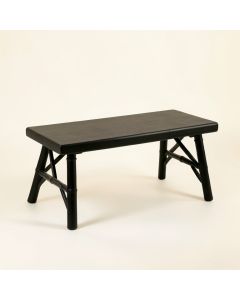 Laurel Dell Indoor Bench - Black (synthetic illustration; no displayed measurements)