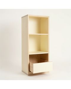 Bay Bridge Narrow Cubby Tower - Cream (synthetic illustration; no displayed measurements)