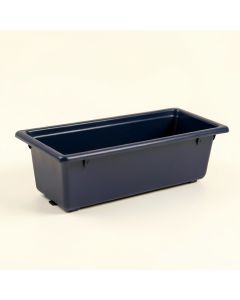 Oak Canyon Empty Railing Planter With Integral Brackets - Navy (synthetic illustration; no displayed measurements)
