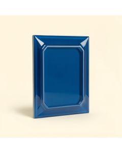 3 '' X 6 '' Beveled Glass Subway Tile In Blue (synthetic illustration; no displayed measurements)