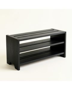 Spruce Arc Shoe Storage Bench - Black (synthetic illustration; no displayed measurements)