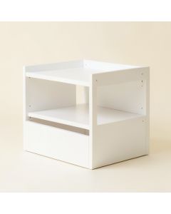 Hill Arc Low Toy Storage Unit - White (synthetic illustration; no displayed measurements)