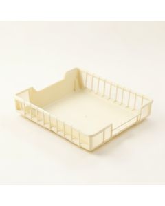 Olive Crest Empty Under-Desk Cable Tray - Ivory (synthetic illustration; no displayed measurements)