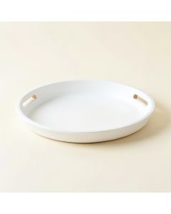 Maple Bend Serving Tray - White (synthetic illustration; no displayed measurements)