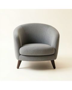 Spruce Bend Upholstered Armchair - Gray (synthetic illustration; no displayed measurements)