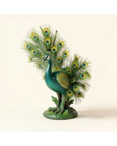 Peacock Garden Art (synthetic illustration; no displayed measurements)