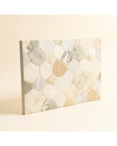 Channing 1 '' X 2.5 '' Marble Honeycomb Mosaic Wall & Floor Tile (synthetic illustration; no displayed measurements)