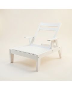 Harbor Bridge Outdoor Lounge Chair - White (synthetic illustration; no displayed measurements)