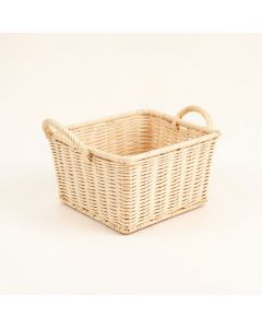 Holly Branch Empty Storage Basket - Cream (synthetic illustration; no displayed measurements)