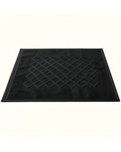 Linden Bridge Rectangular Outdoor Rug - Black (synthetic illustration; no displayed measurements)