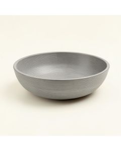 River Arc Dining Bowl - Gray (synthetic illustration; no displayed measurements)