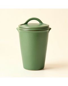 Elm Bluff Storage Canister With Lid - Green (synthetic illustration; no displayed measurements)