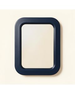 Olive Branch Framed Wall Mirror - Navy (synthetic illustration; no displayed measurements)