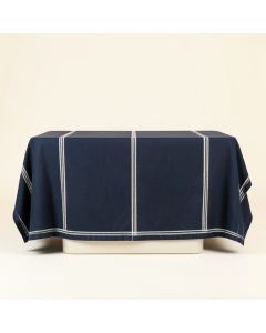 Dawn Crossing Flat Bed Sheet - Navy (synthetic illustration; no displayed measurements)
