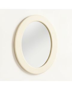 Summit Crest Framed Wall Mirror - Cream (synthetic illustration; no displayed measurements)