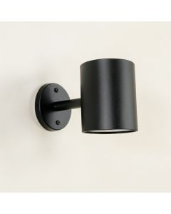 Clay Bend Wall Sconce Mounted On A Plain Wall - Black (synthetic illustration; no displayed measurements)