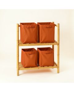 Juniper Bluff Laundry Sorting Station With Plain Removable Bags - Terracotta (synthetic illustration; no displayed measurements)