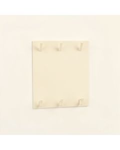 Dune Canyon Empty Wall-Mounted Tool Organizer Panel - Ivory (synthetic illustration; no displayed measurements)