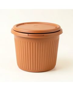 Juniper Bridge Closed Garden Compost Bin - Terracotta (synthetic illustration; no displayed measurements)