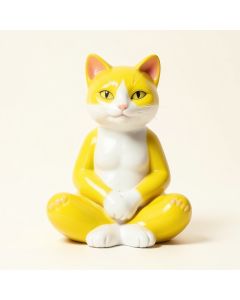 Zen Kitty Meditating Cat Statue (synthetic illustration; no displayed measurements)