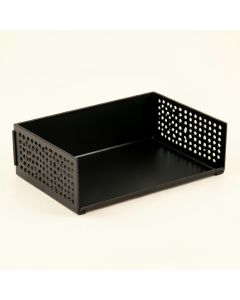 Heath Brook Empty Under-Desk Cable Tray - Black (synthetic illustration; no displayed measurements)